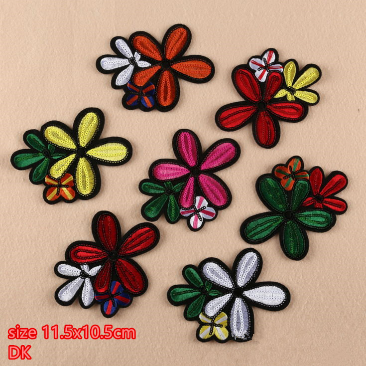 Sewing Id - 11.5x10.5cm 10 Pcs Sequin Flowers Sparkling