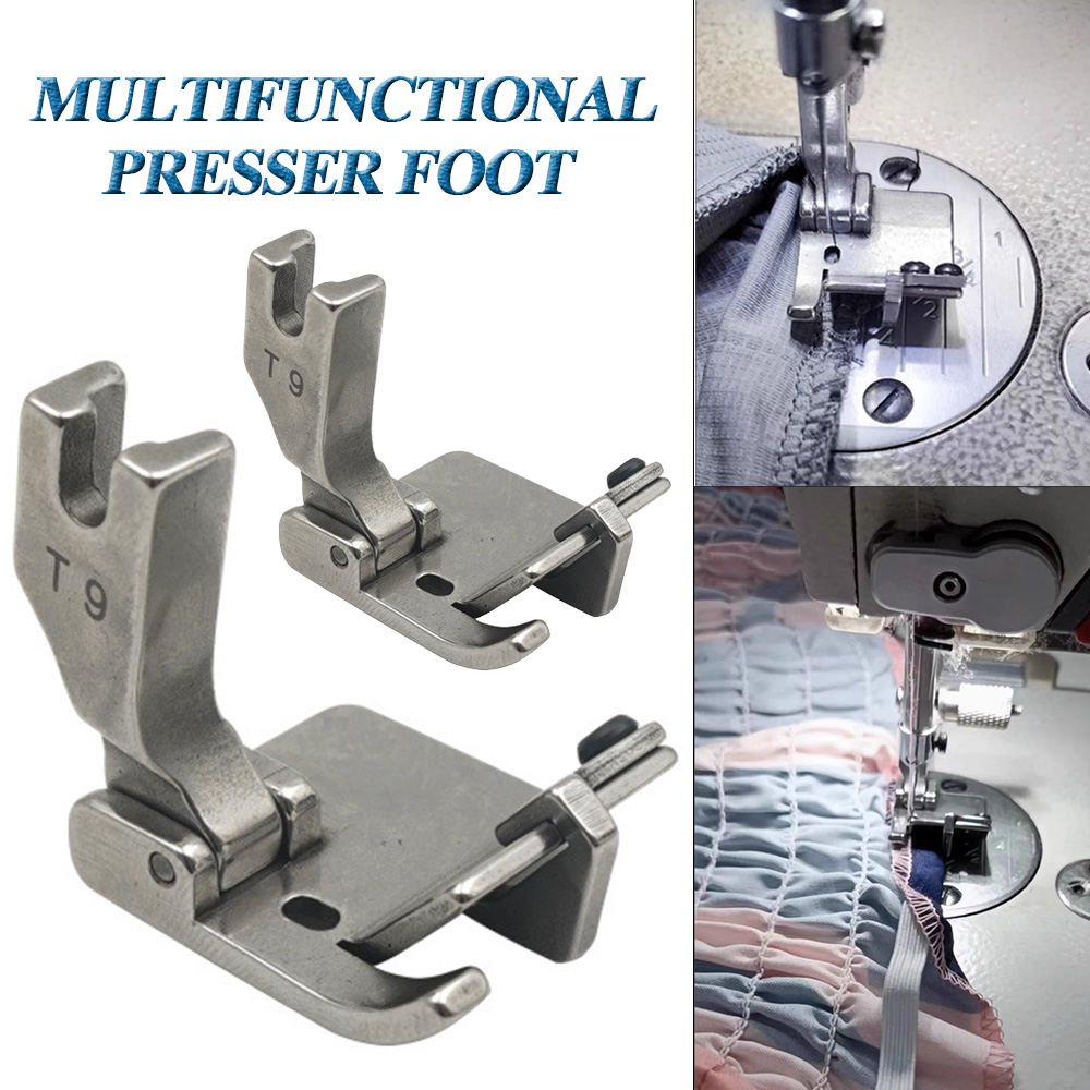 Industrial Textile Sewing Machine - 1pc Adjustable Multifunctional Presser Foot Hemming
