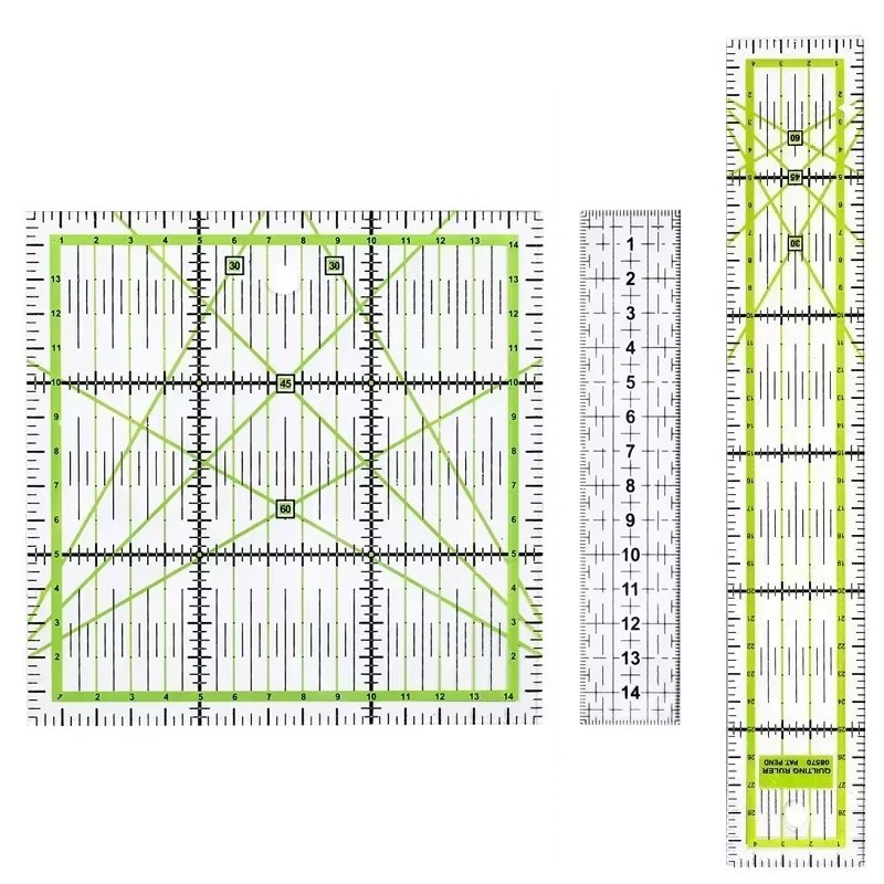 Sewing Gauge Ruler - 1/2pcs 15cm Quilting Patchwork Ruler Fabric