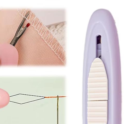 Seam Ripper Tool - 2 In 1 Needle Threader Seam