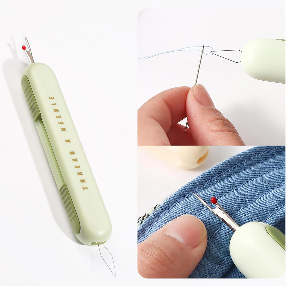 Seam Ripper Tool - 2 in 1 Needle Threader Seam