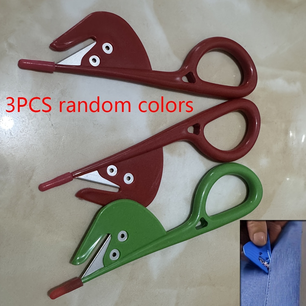 Seam Ripper Tool - 3pcs Plastic Handle Craft Thread Cutter