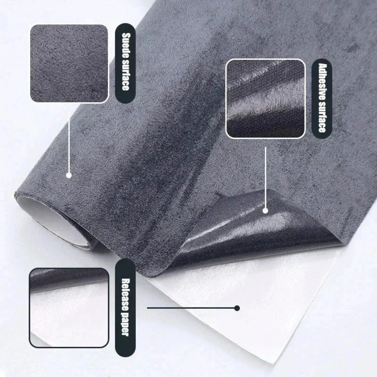 Self Adhesive Faux Suede Cloth - огляд і ціна Fabric Glue Bond