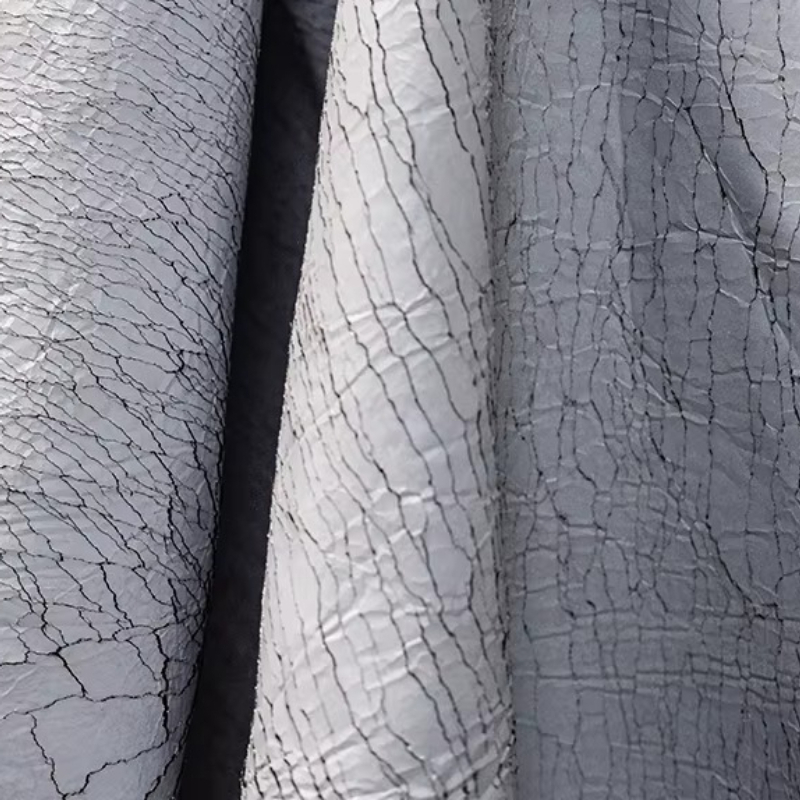 Grey Retro Cracked Leather Tex - огляд і ціна Is Sewing Textile Art