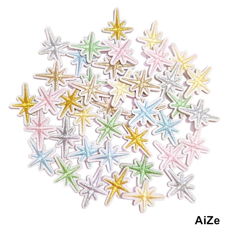 Stick Iron Sew On 10 Pcs Stars - огляд і ціна Sewing Id