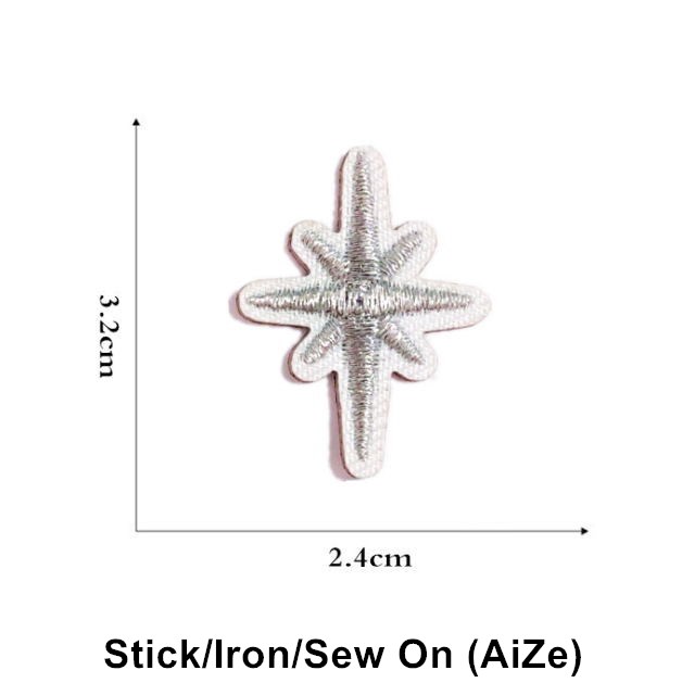 Stick Iron Sew On 10 Pcs Stars - огляд і ціна Sewing Id
