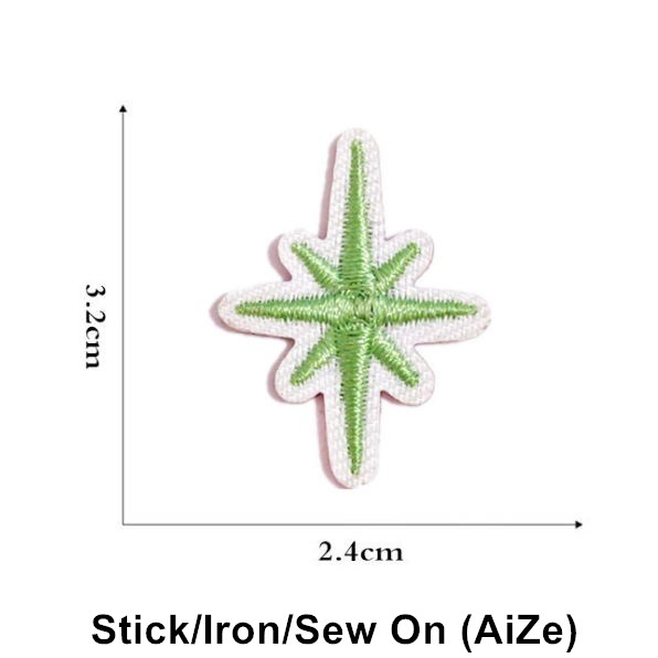 Stick Iron Sew On 10 Pcs Stars - огляд і ціна Sewing Id