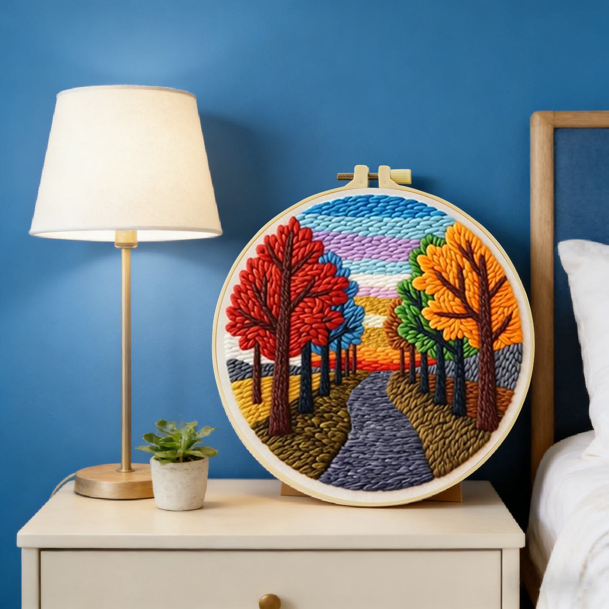 20X20CM/7.87inch Scenery Punch - огляд і ціна Is Sewing Textile Art