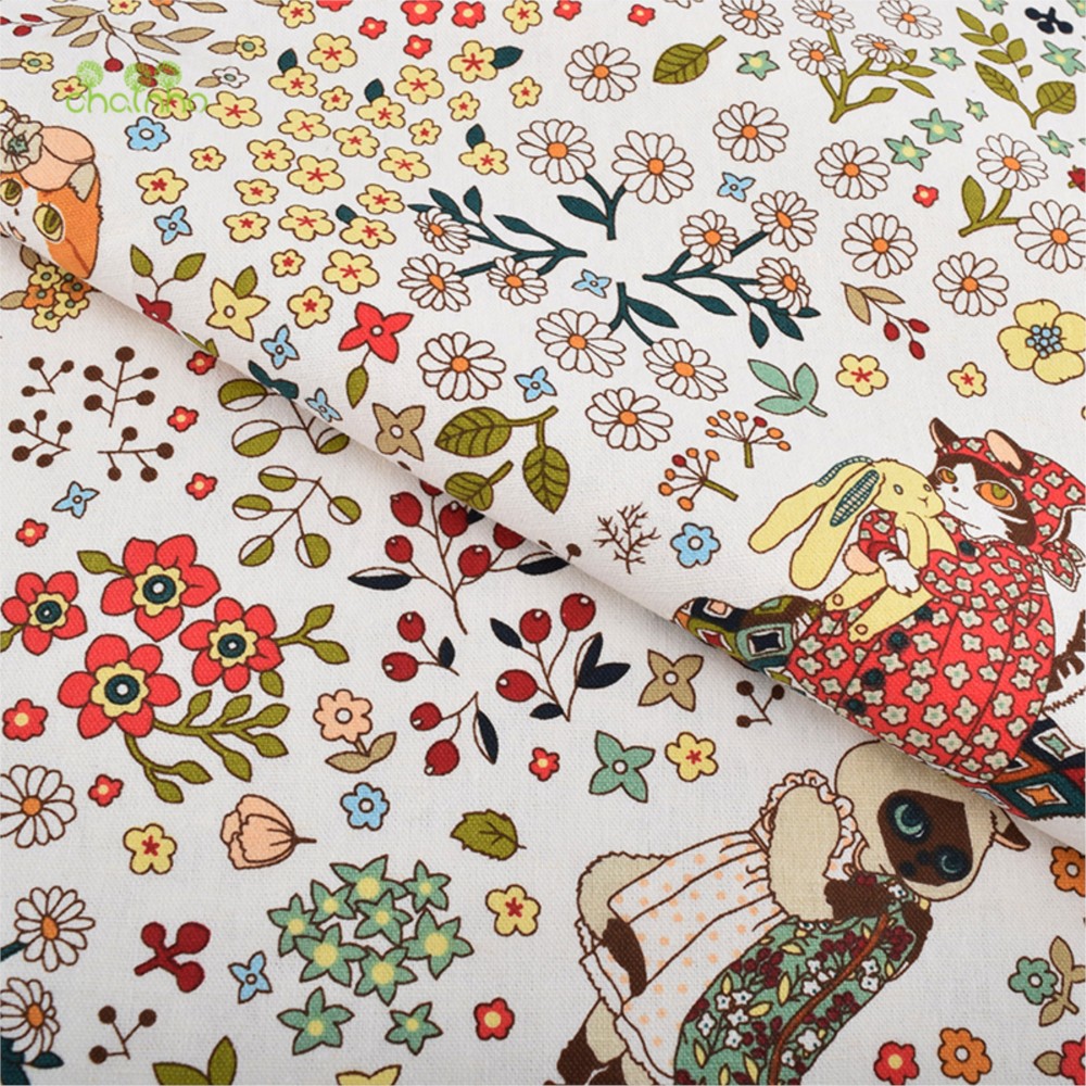 Chainho,Printed Cotton Linen F - огляд і ціна Sewing Geotextile Fabric