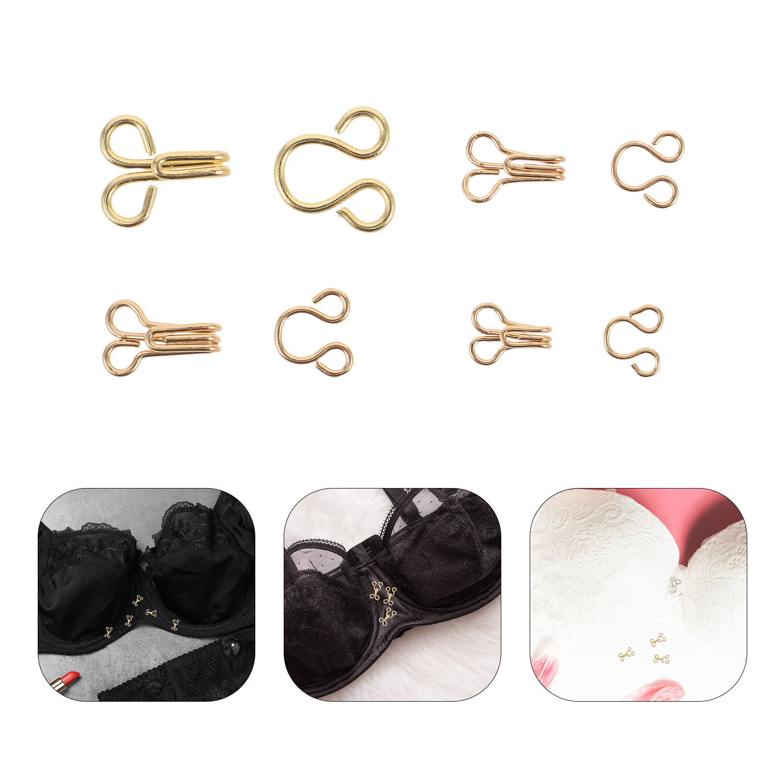 80Pairs Sewing Metal Hook and  - огляд і ціна Hook Eye Fastener