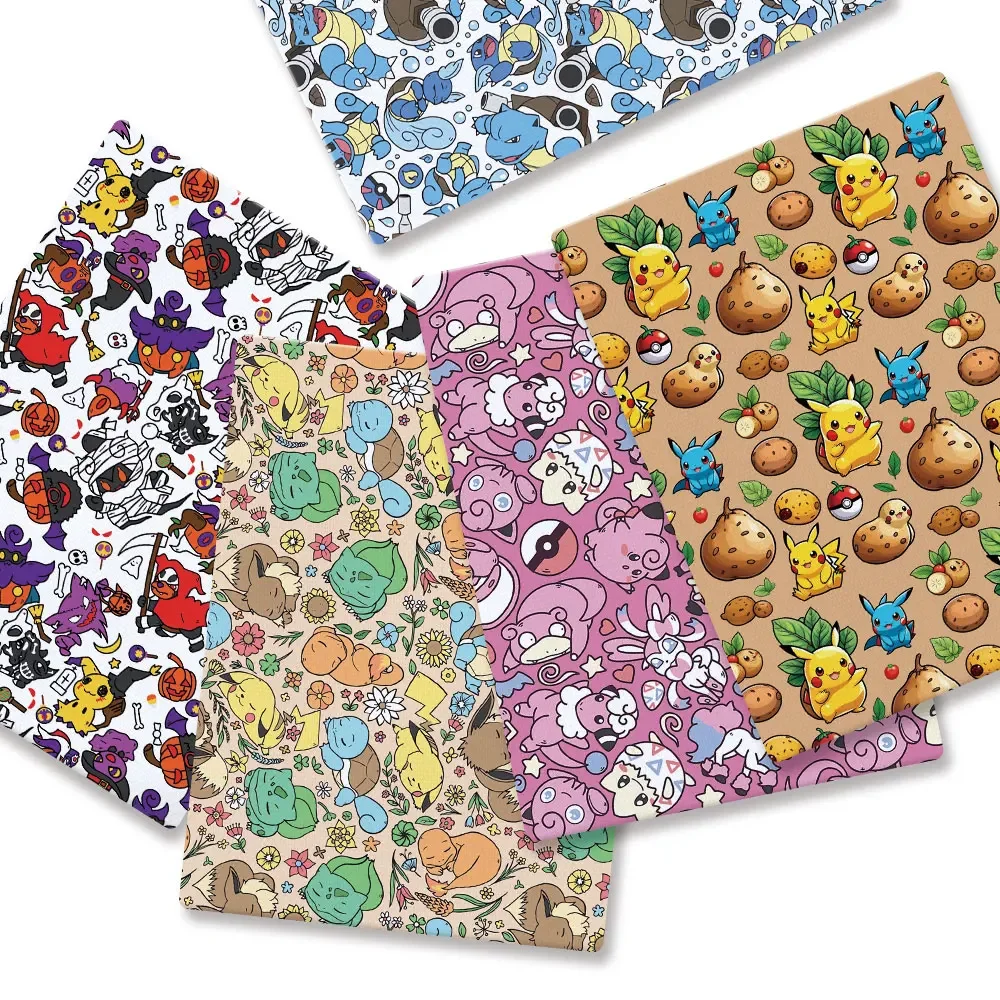 Pokemon Cartoon Fabric140*50cm - огляд і ціна Sewing Production