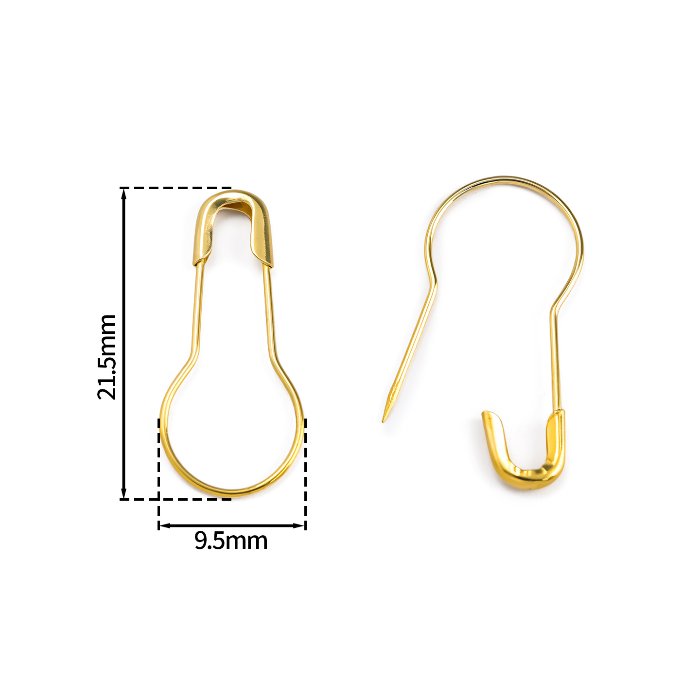 100Pcs/Lot Metal Gourd Safety  - огляд і ціна Sewing Production