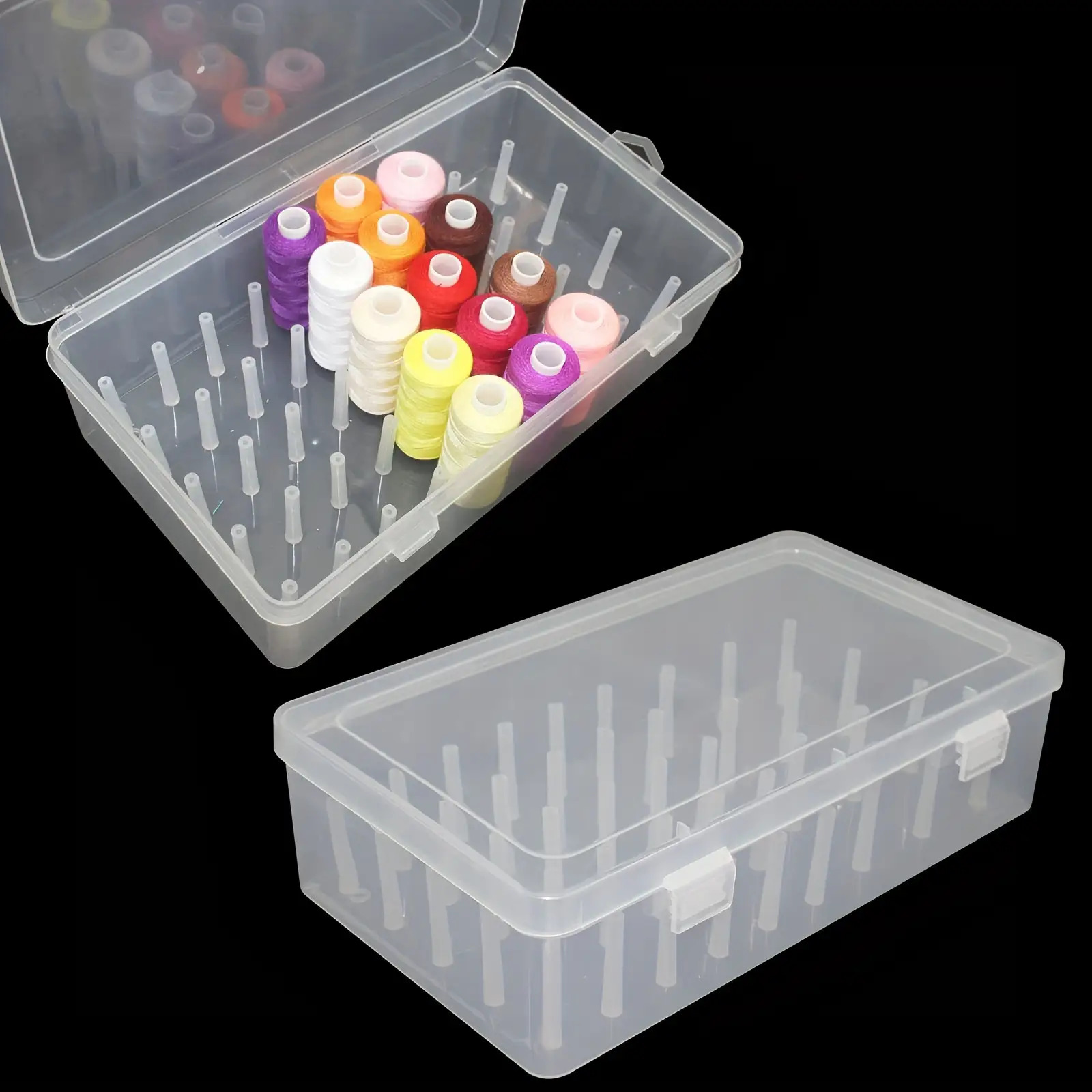 Clear Plastic Sewing Thread St - огляд і ціна Bobbin Organizer Box