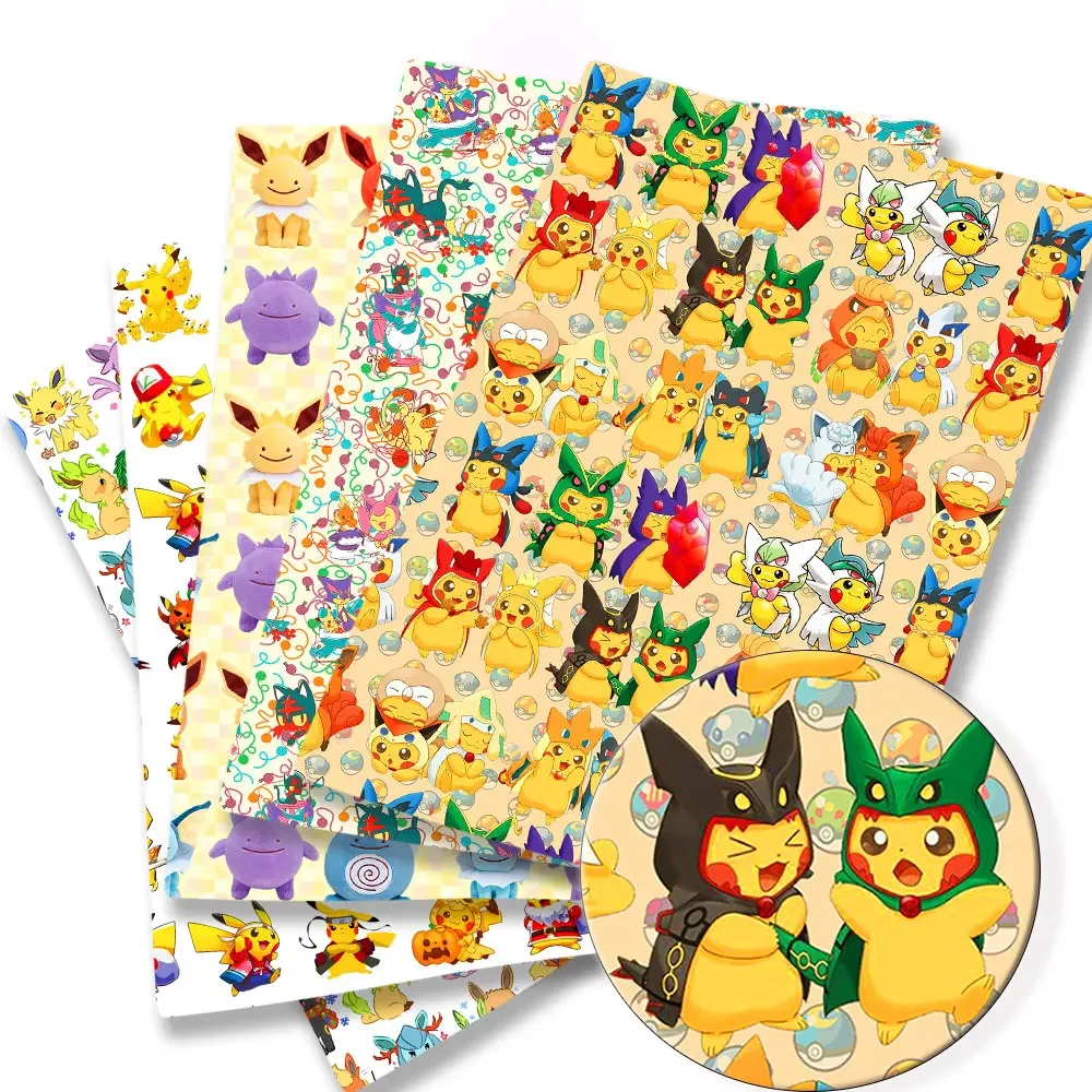 Pokemon Cartoon Fabric140*50cm - огляд і ціна Sewing Production