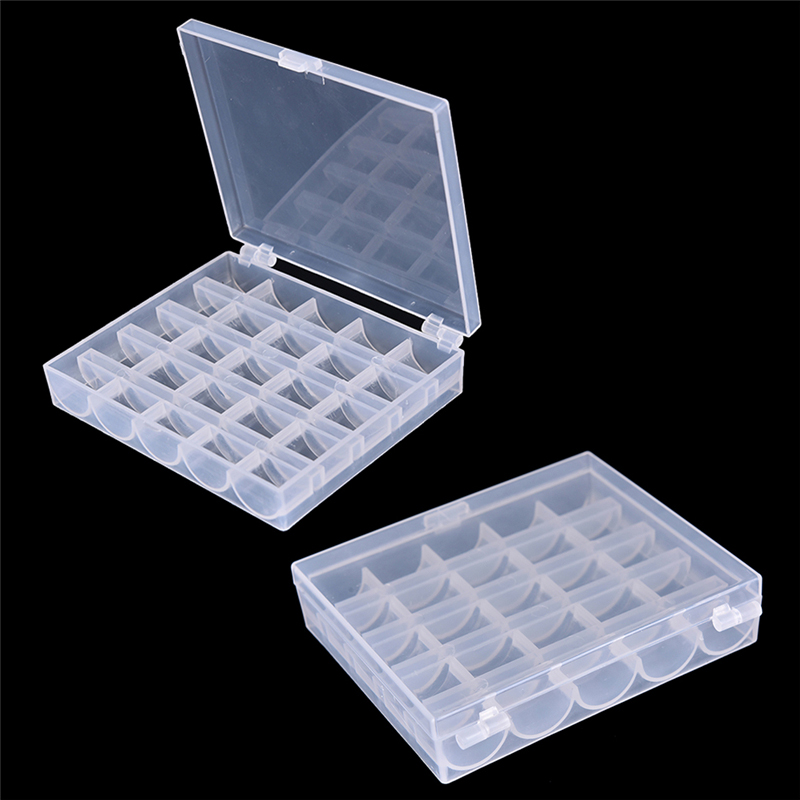 25 Spools Empty Bobbins Case O - огляд і ціна Bobbin Organizer Box