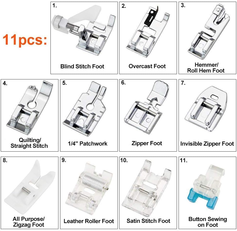 11Pcs Presser Feet Set - Walki - огляд і ціна Sewing Factory