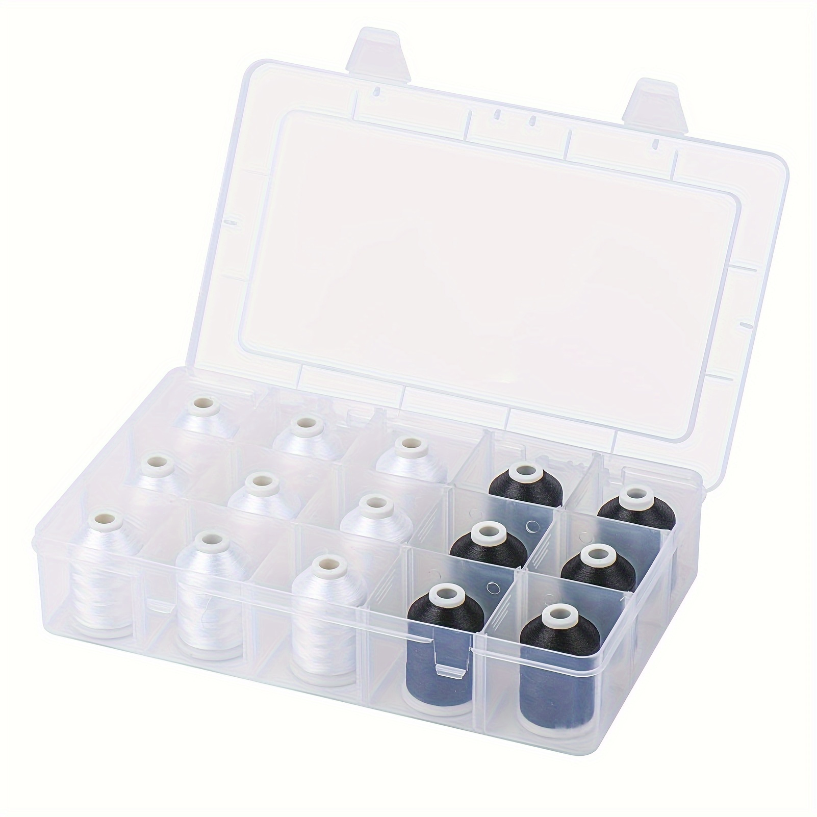 Portable 15-Compartment Sewing - огляд і ціна Bobbin Organizer Box
