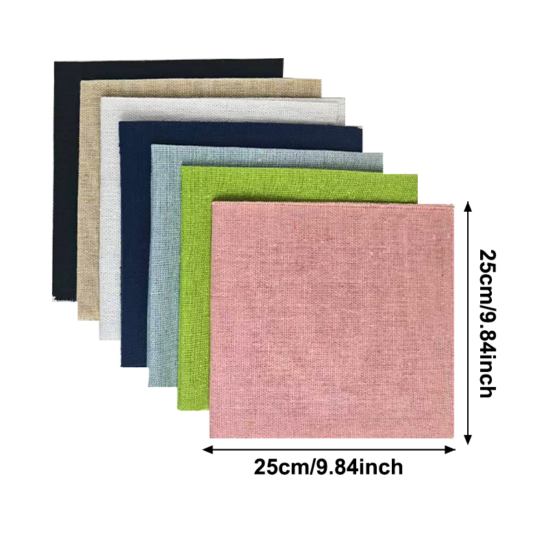 7-Piece Set of 25* 25cm Linen  - огляд і ціна Is Sewing Textile Art