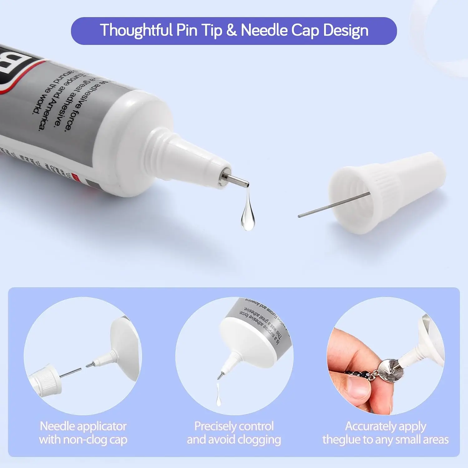 ICUTE-FITTDYHE 6PCS Jewelry Gl - огляд і ціна Fabric Glue Bond