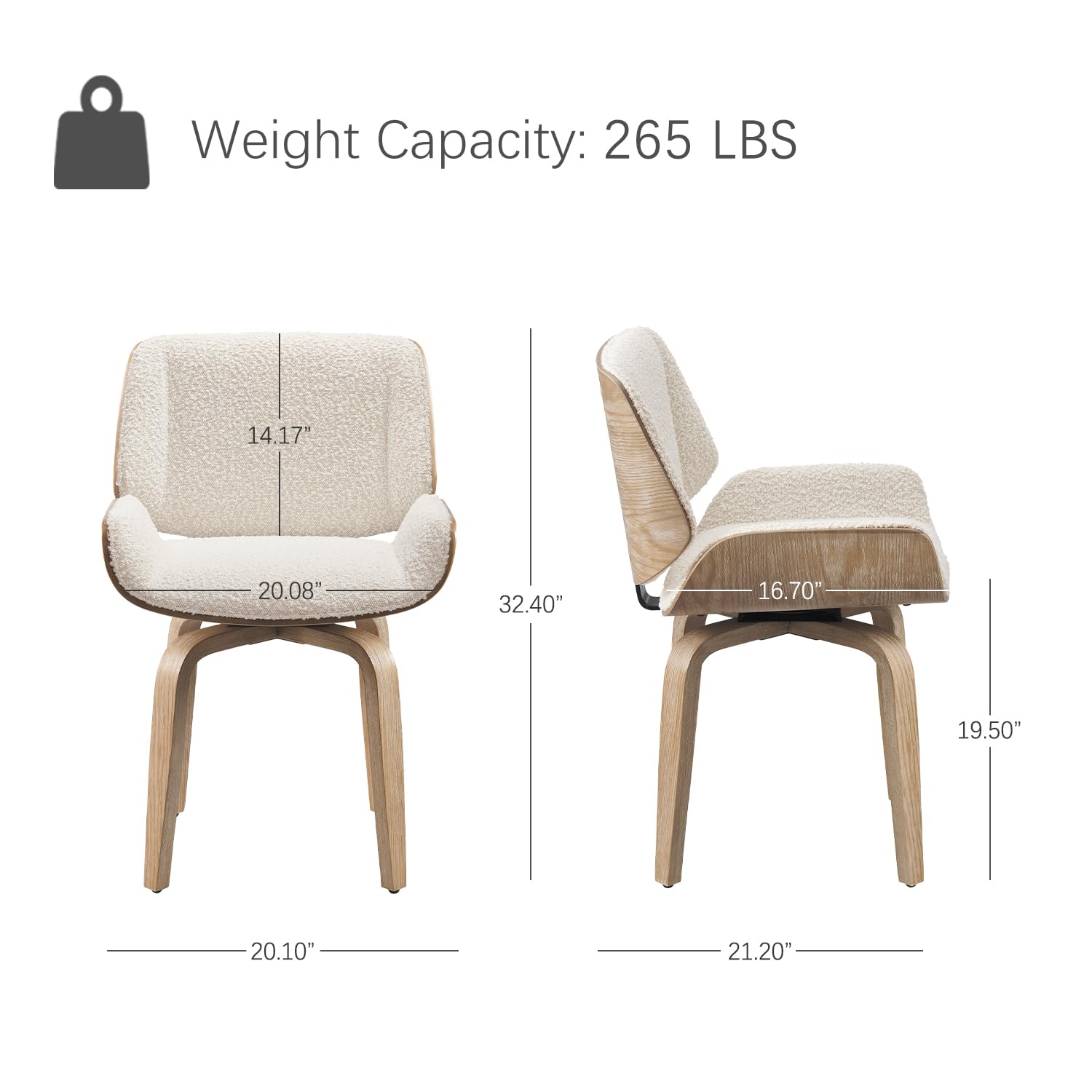 Swivel Dining Chair, Fabric Up - огляд і ціна Century Textile & Sewing Supply Reviews