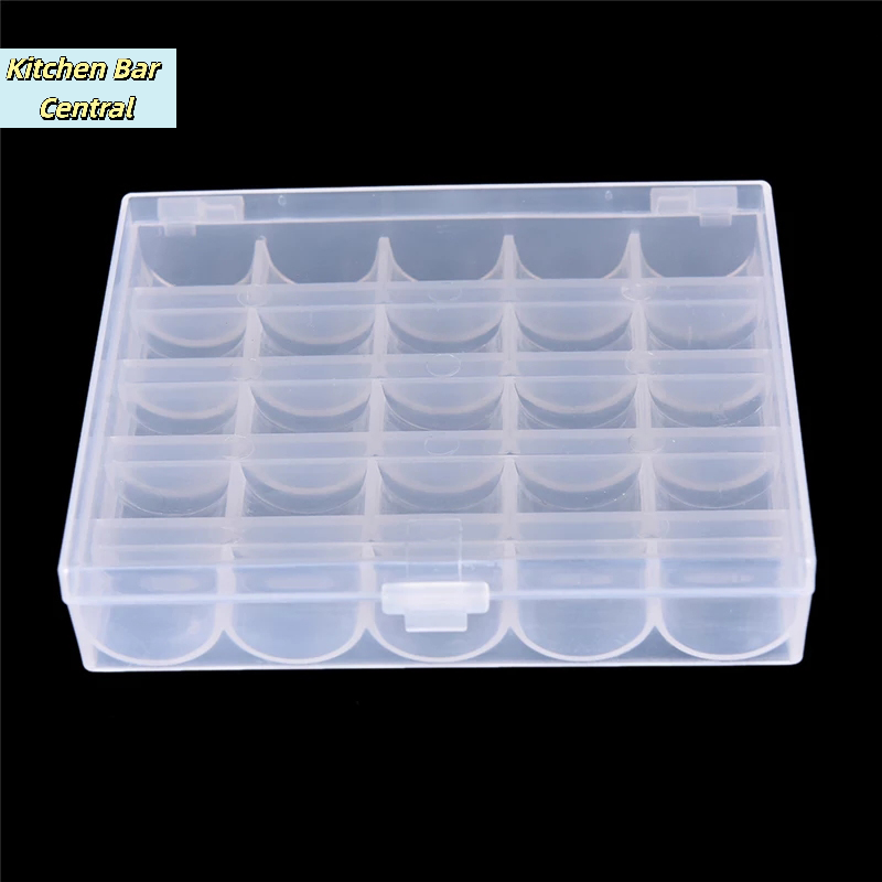 【25 Spools Empty Bobbins Sewin - огляд і ціна Bobbin Organizer Box