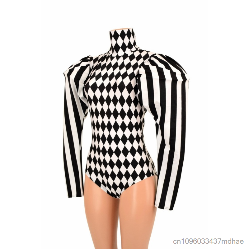 Circus Clown Cosplay Black Whi - огляд і ціна Shoulder Pad Set In