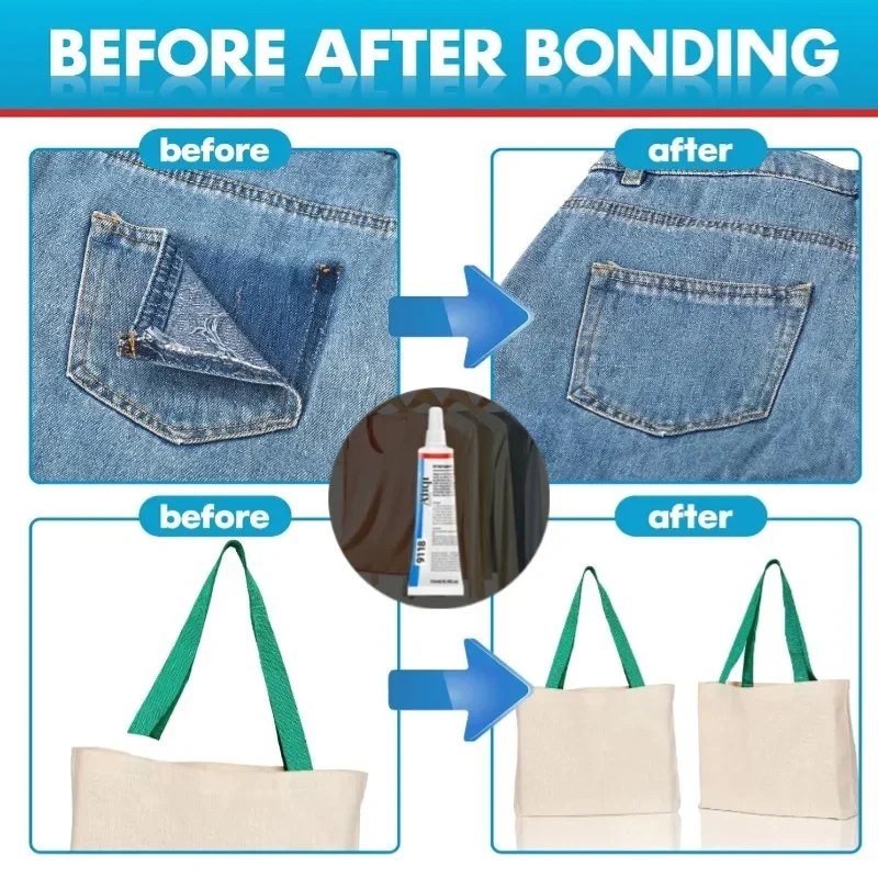 Flexible Clear Fabric Repair A - огляд і ціна Fabric Glue Bond