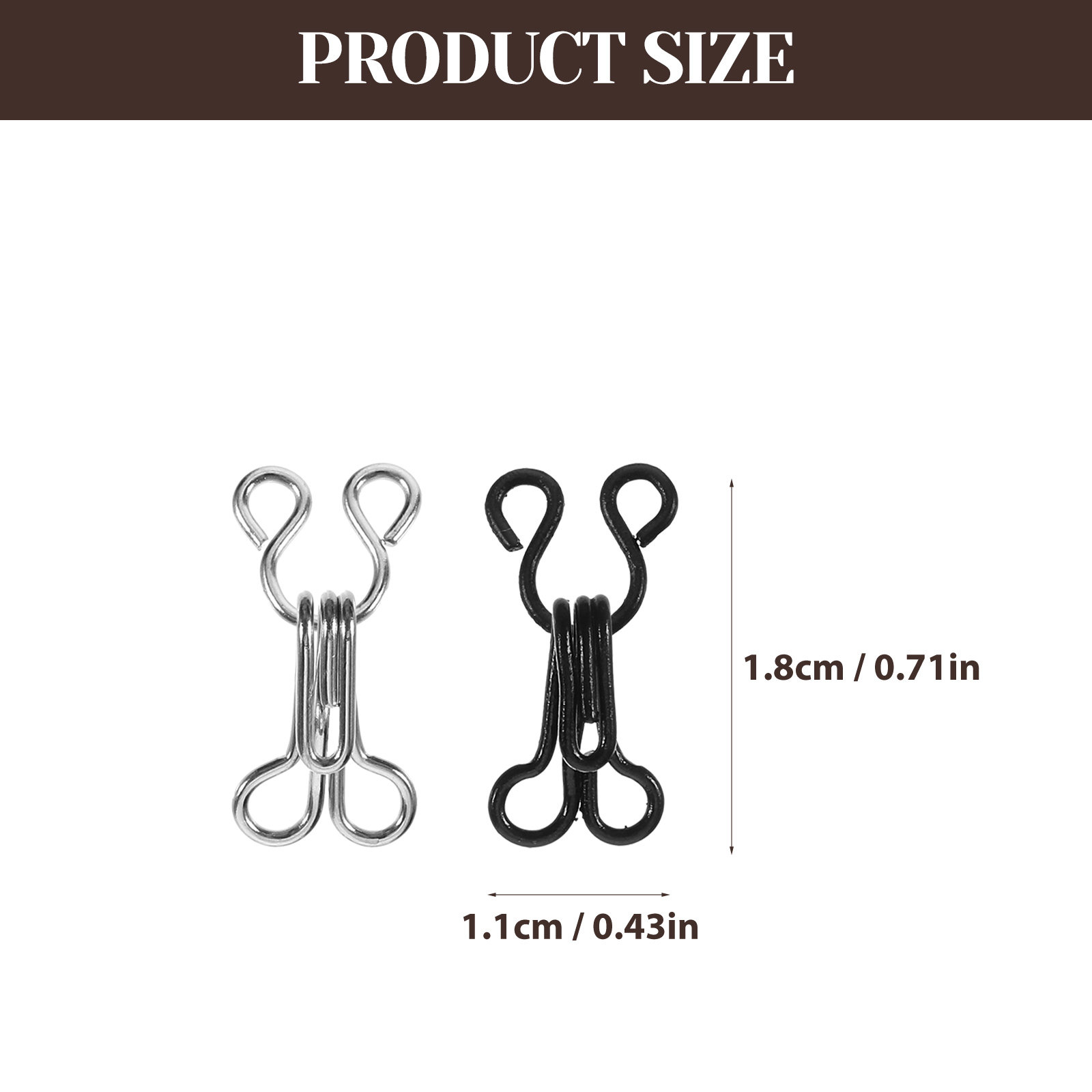 50Pcs Easy Sew Hook and Eye Cl - огляд і ціна Hook Eye Fastener